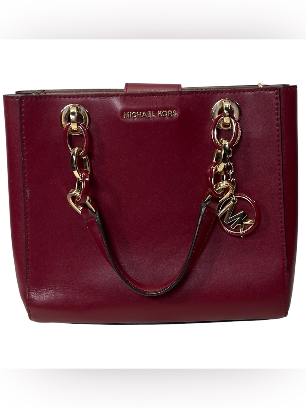 Michael Kors Saffiano Leather Bag Cynthia with Crossbody Strap
